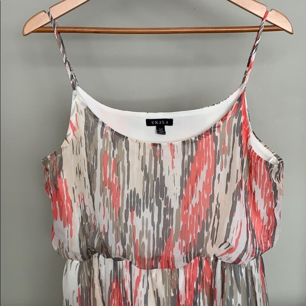 Pink long maxi dress